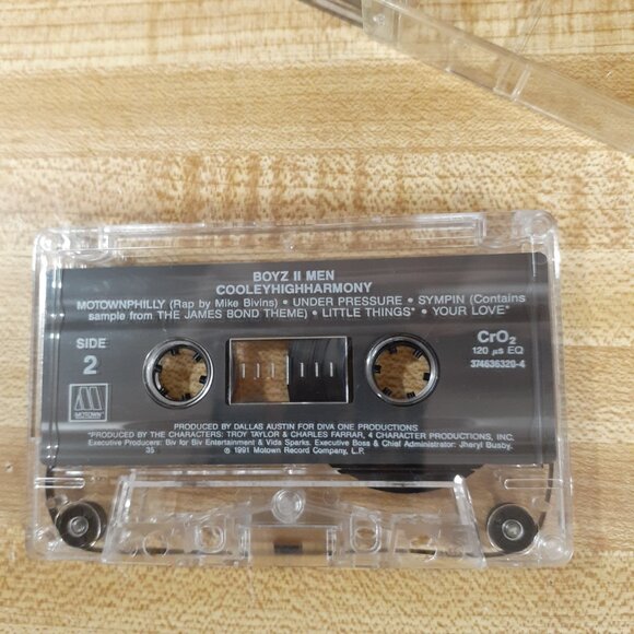 Boyz II Men Cooleyhighharmony Cassette 1991 Motown Record So Hard to Say Goodbye - Picture 6 of 8